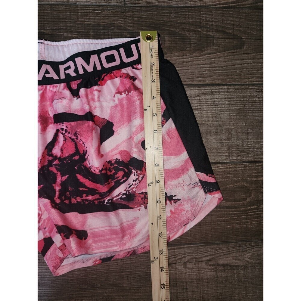 Under Armour Play Up Printed Shorts Girls Youth Size YXL Pink Athletic - Picture 4 of 7